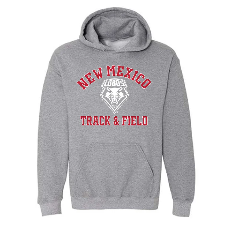 New Mexico - NCAA Women's Track & Field : Laylah Lawson - Classic Shersey Hooded Sweatshirt Hoodie with High-Low Hem Asymmetrical Trendy