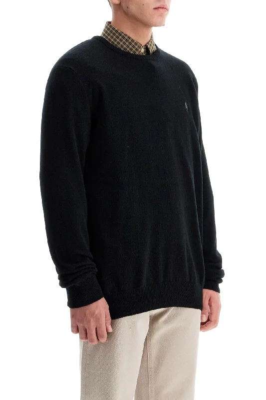 Polo Ralph Lauren Wool Pullover With Pony Embroidery Over Sleeve Pullover