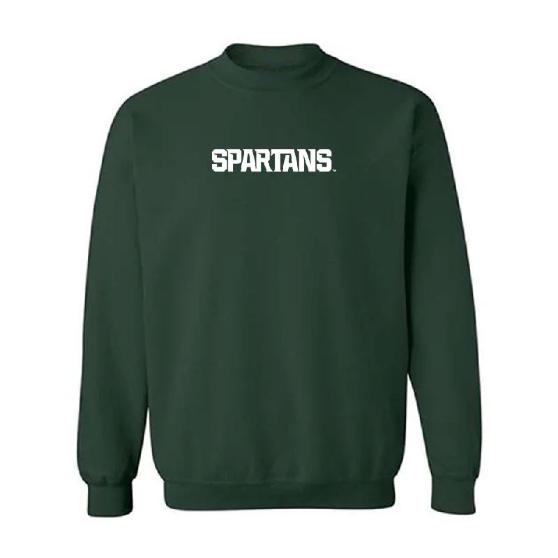 Michigan State - NCAA Women's Track & Field : Anyssa Hall - Generic Shersey Crewneck Sweatshirt Hoodie with Pattern Geometric Abstract