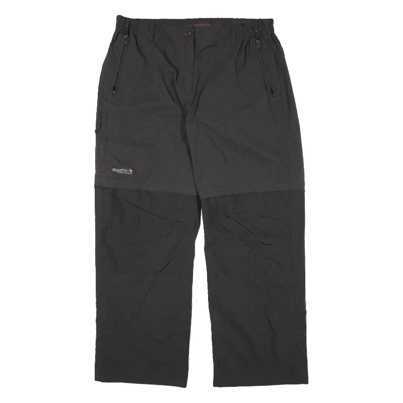 REGATTA Zip-off Trousers Grey Loose Straight Womens W31 L26 Trousers Mesh Breathable REGATTA Zip-off Trousers Grey Loose Straight Womens W31 L26 Trousers Mesh Breathable