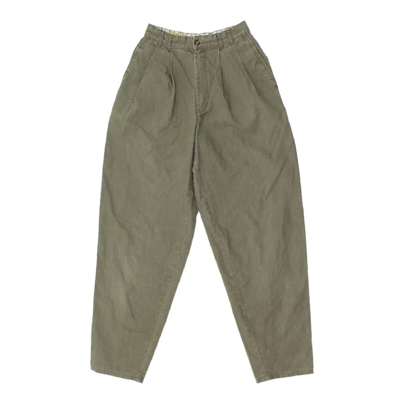 S.Oliver Womens Grey High Waisted Tapered Trousers | Vintage High End Designer Trousers Canvas Durable S.Oliver Womens Grey High Waisted Tapered Trousers | Vintage High End Designer Trousers Canvas Durable