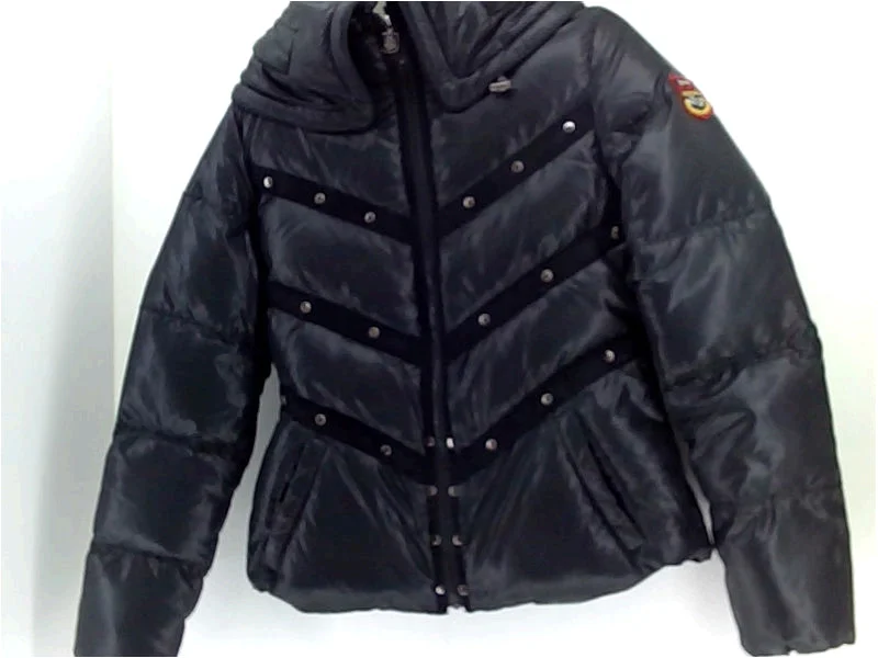 Triple Fat Goose Womens Regular Zipper Casual Jacket Color Black Size Medium Satin Jacket Silk Jacket Chiffon Jacket