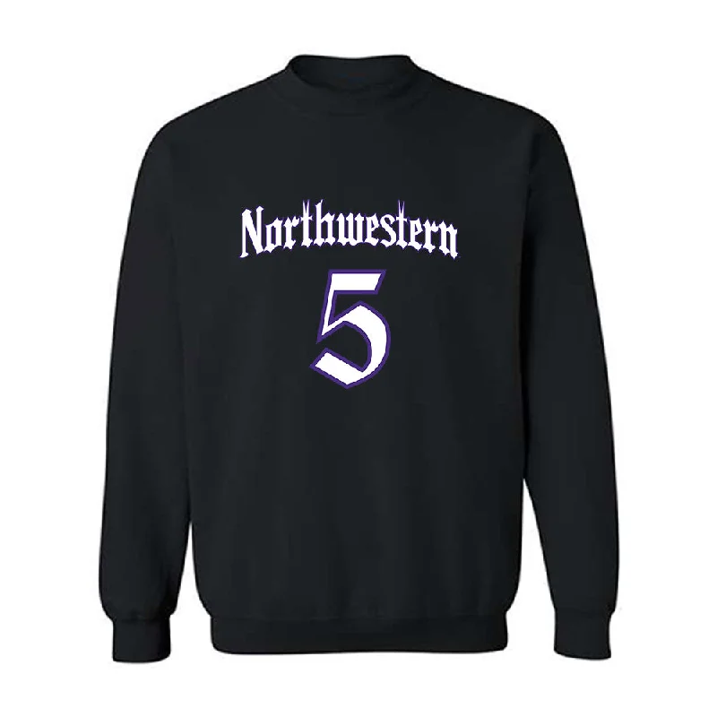 Northwestern - NCAA Women's Fencing : Adele Bois - Crewneck Sweatshirt Hoodie with Hem Ribbing Snug Secure Northwestern - NCAA Women's Fencing : Adele Bois - Crewneck Sweatshirt Hoodie with Hem Ribbing Snug Secure