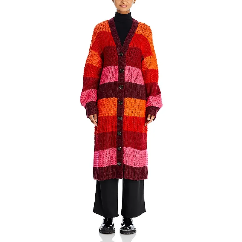 Womens Knitted Long Sleeve Cardigan Sweater Wool Fabric Cashmere Fabric Tweed Fabric Womens Knitted Long Sleeve Cardigan Sweater Wool Fabric Cashmere Fabric Tweed Fabric