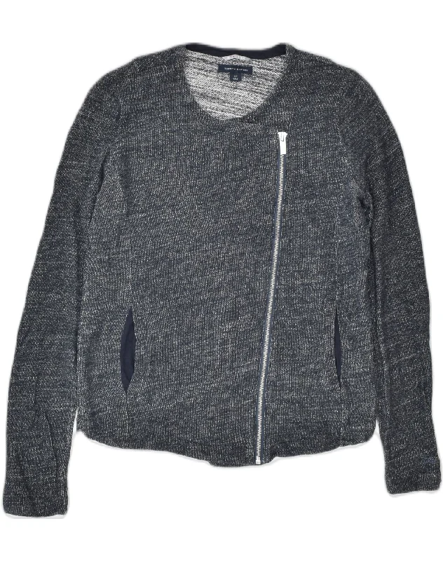 TOMMY HILFIGER Womens Cardigan Sweater UK 10 Small Grey Cotton Sports Nylon Fabric Polyester Fabric Spandex Fabric TOMMY HILFIGER Womens Cardigan Sweater UK 10 Small Grey Cotton Sports Nylon Fabric Polyester Fabric Spandex Fabric