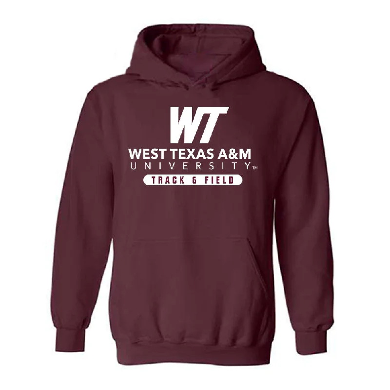 WTAMU - NCAA Women's Track & Field : Asana Hamidu - Hooded Sweatshirt Hoodie with Lace Feminine Delicate