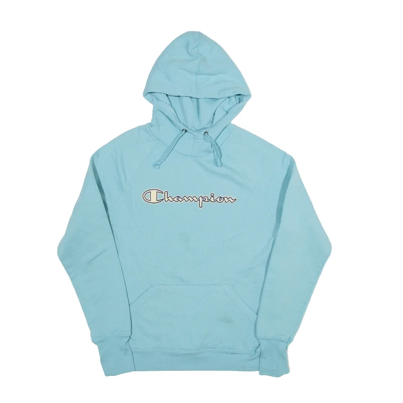 CHAMPION Hoodie Blue Pullover Womens XS Seamless Knit Pullover