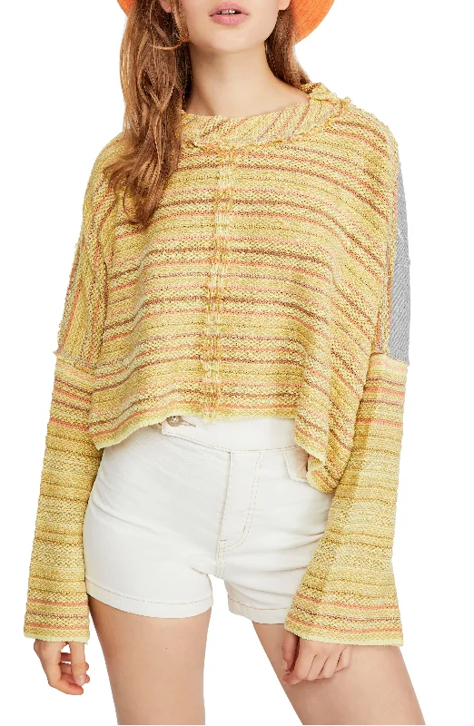 Free People Catalina Pullover Flare Sleeve Stylish
