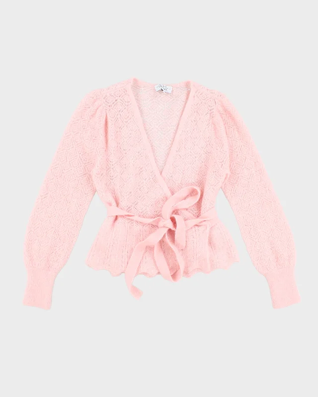 Womens Cotton Candy Pink Soft Knit Front Tie Cardigan - S Chenille Fabric Brocade Fabric Lace Fabric Womens Cotton Candy Pink Soft Knit Front Tie Cardigan - S Chenille Fabric Brocade Fabric Lace Fabric