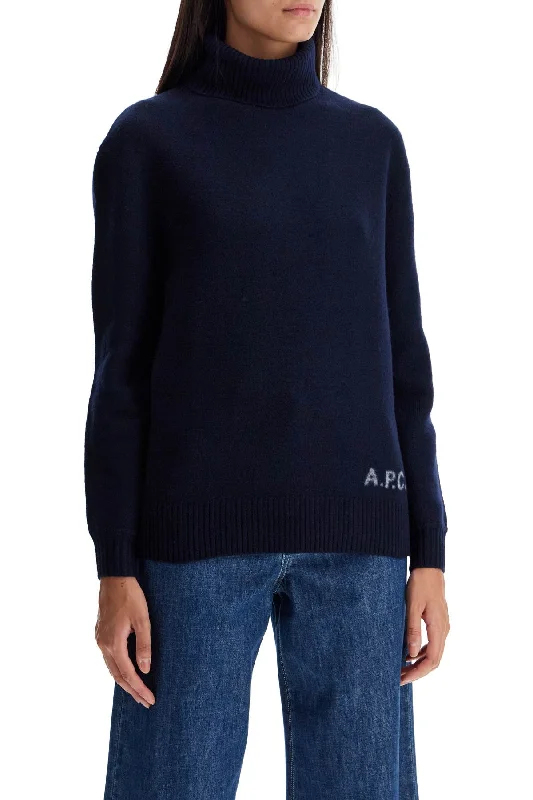 A.p.c. Walter High-Neck Pullover Flare Sleeve Stylish