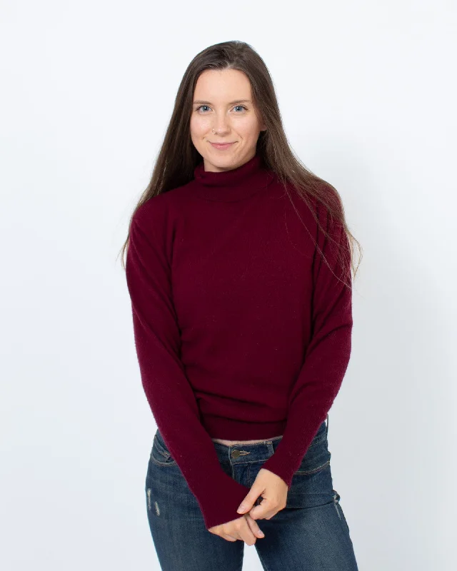 Cashmere Pullover Turtleneck Sweater Set Sleeve Pullover