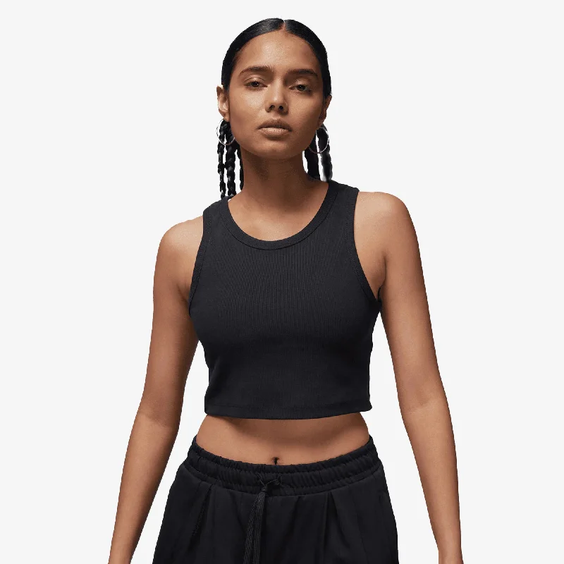 Jordan | WMN'S TANK  { BLACK off shoulder tank