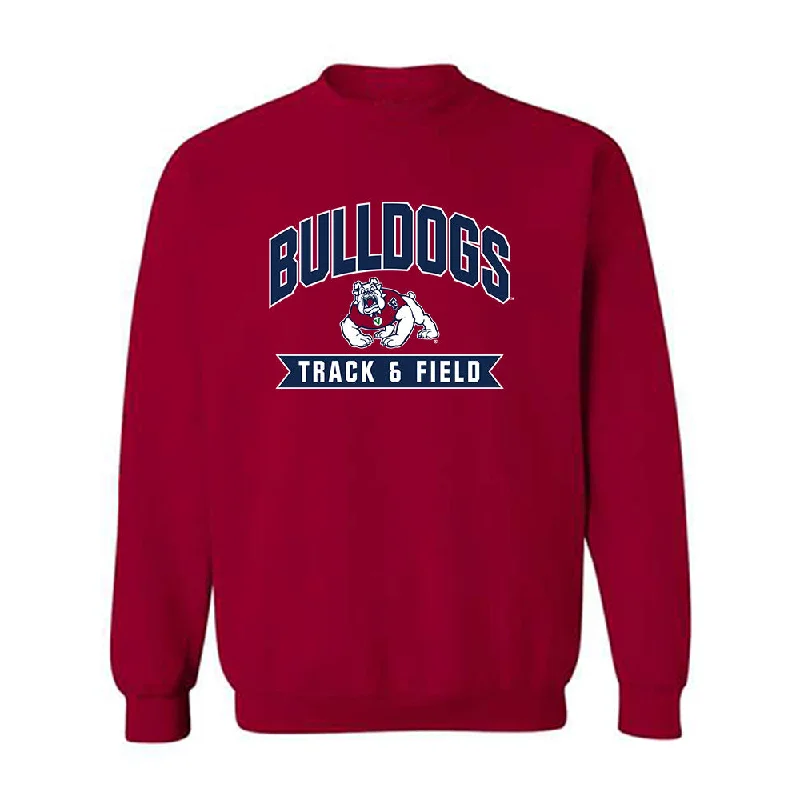 Fresno State - NCAA Women's Track & Field : Victoria Nino - Classic Shersey Crewneck Sweatshirt Hoodie with Embroidery Detailed Premium