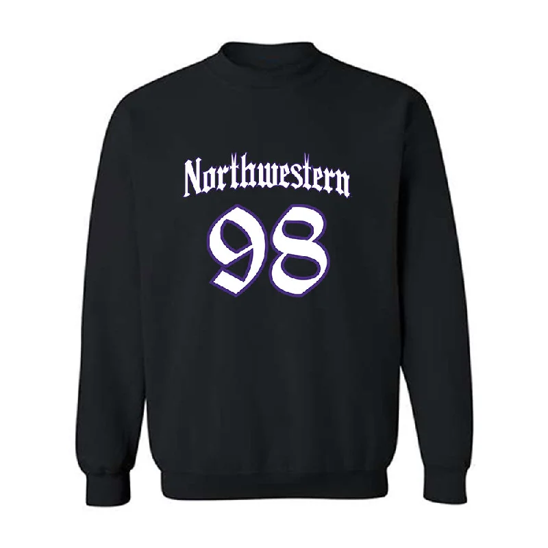 Northwestern - NCAA Women's Fencing : Isabelle Banin - Crewneck Sweatshirt Hoodie with Hem Lace Feminine Delicate Northwestern - NCAA Women's Fencing : Isabelle Banin - Crewneck Sweatshirt Hoodie with Hem Lace Feminine Delicate