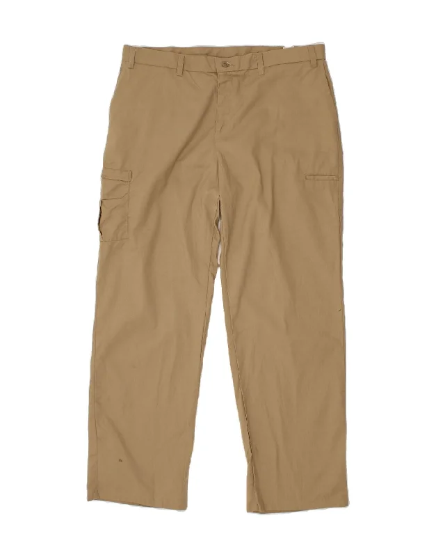 DICKIES Womens Regular Cargo Trousers US 18 2XL W38 L31 Beige Polyester Trousers Custom Made DICKIES Womens Regular Cargo Trousers US 18 2XL W38 L31 Beige Polyester Trousers Custom Made