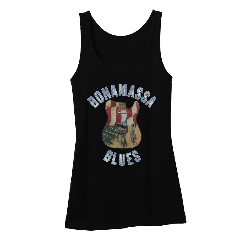 Tele Blues Tank (Women) rhinestone tank top