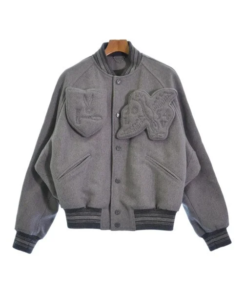 LOUIS VUITTON Varsity Jackets One-Shoulder Jacket Off-the-Shoulder Jacket Asymmetrical Jacket