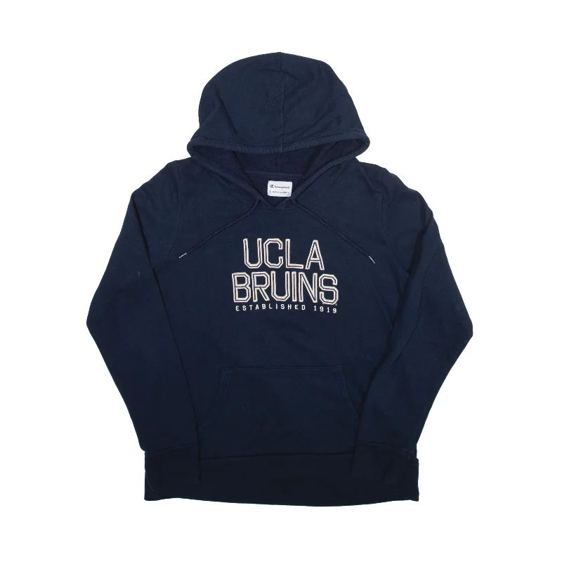 CHAMPION UCLA Bruins USA Hoodie Blue Pullover Womens L Gathered Sleeve Pullover