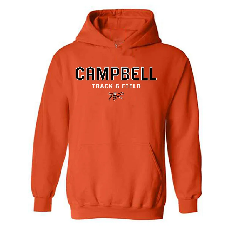 Campbell - NCAA Women's Track & Field : Chloe Soorus - Classic Shersey Hooded Sweatshirt Hoodie with Ribbed Neckline Snug Warm