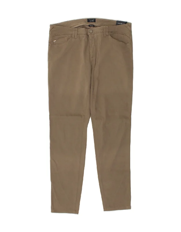 ARMANI Womens Orchid Comfort Fit Slim Casual Trousers W33 L29 Beige Cotton Trousers Summer Linen ARMANI Womens Orchid Comfort Fit Slim Casual Trousers W33 L29 Beige Cotton Trousers Summer Linen