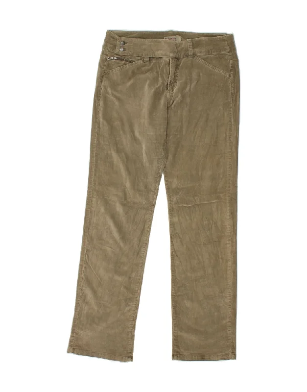 MARLBORO CLASSICS Womens Straight Casual Trousers W30 L32 Beige Cotton High Waist Slim Fit Ankle Length MARLBORO CLASSICS Womens Straight Casual Trousers W30 L32 Beige Cotton High Waist Slim Fit Ankle Length