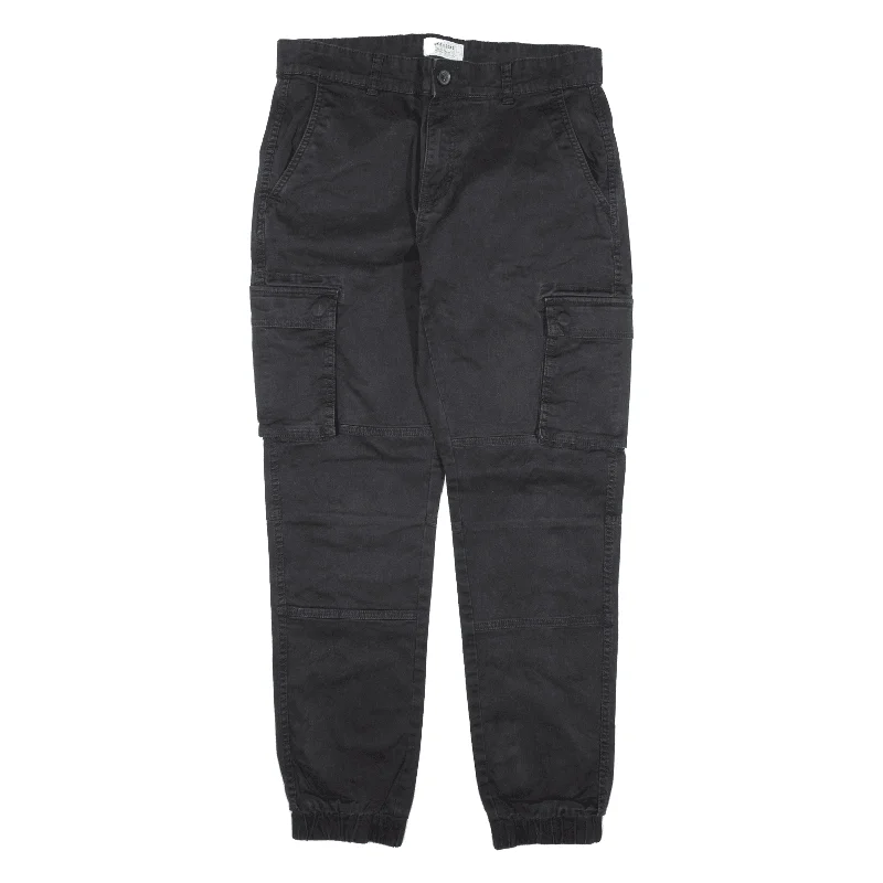 ONLY & SONS Cargo Trousers Black Regular Tapered Womens W32 L29 Trousers Solid Black ONLY & SONS Cargo Trousers Black Regular Tapered Womens W32 L29 Trousers Solid Black
