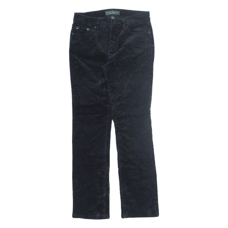 LAUREN RALPH LAUREN Corduroy Trousers Black Regular Skinny Womens W26 L27 Trousers New Arrival LAUREN RALPH LAUREN Corduroy Trousers Black Regular Skinny Womens W26 L27 Trousers New Arrival