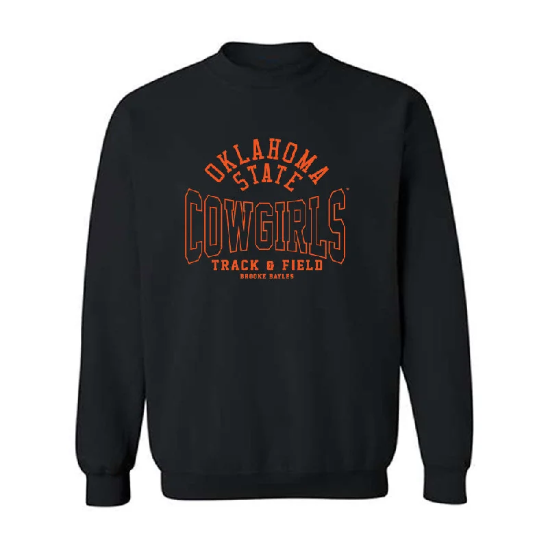 Oklahoma State - NCAA Women's Track & Field : Brooke Bayles - Classic Fashion Shersey Crewneck Sweatshirt Hoodie with Turtle Neck Cozy Winter