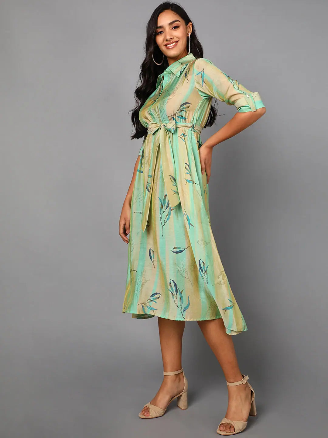 Ahika Women Cream Cotton Dress 2
