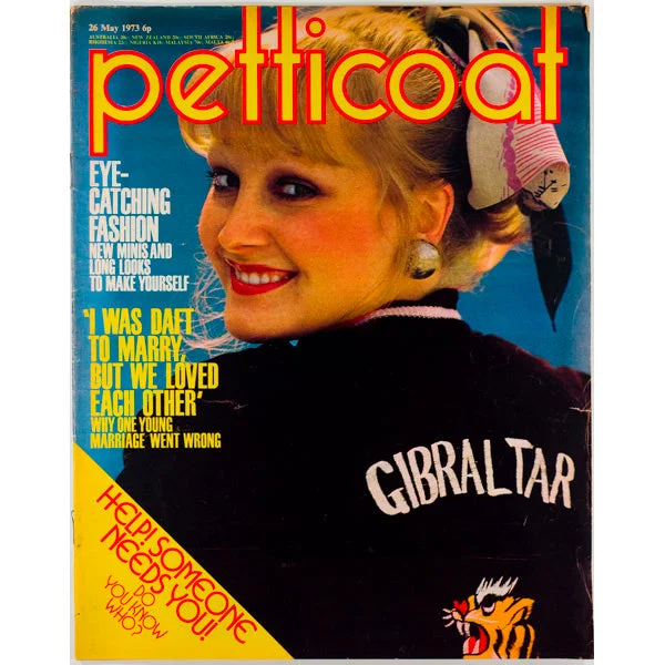 Americana Gibaltar Jacket Petticoat Magazine 26th May 1973 Toggled Jacket Drawstring Jacket Belted Jacket