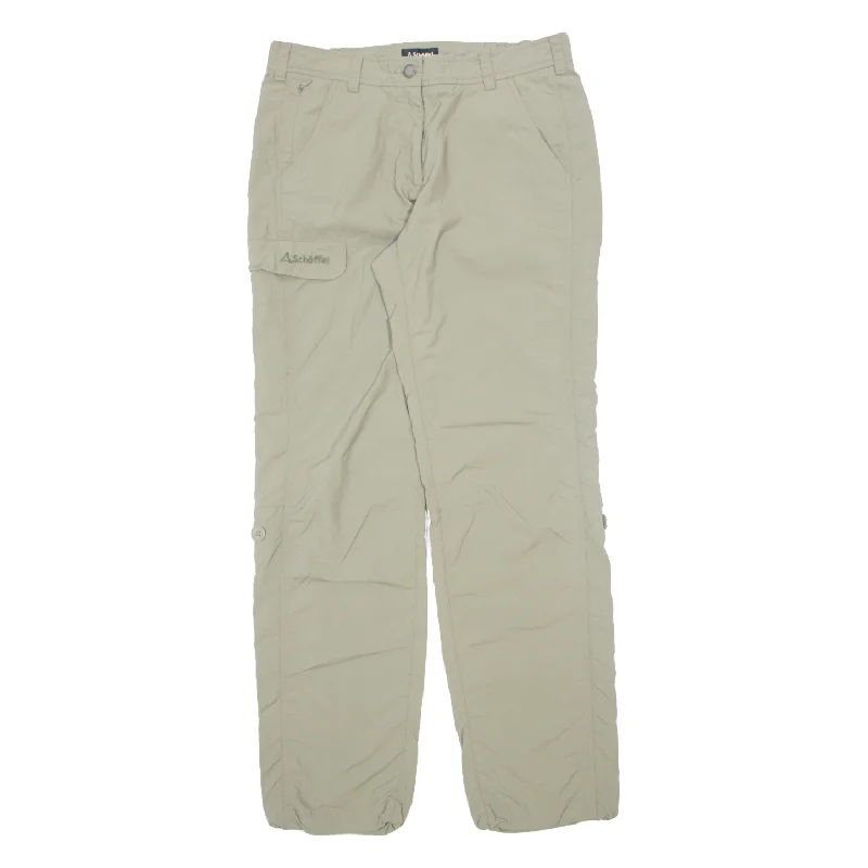 SCHOFFEL Outdoor Trousers Beige Regular Tapered Womens W32 L32 Trousers Striped Patterned SCHOFFEL Outdoor Trousers Beige Regular Tapered Womens W32 L32 Trousers Striped Patterned
