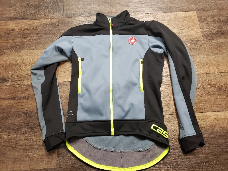 Castelli Gore Wind Stopper fleece cycling jacket women large trim fit Elasticated Jacket Padded Jacket Insulated Jacket