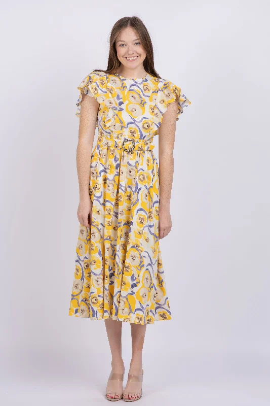 Diane Von Furstenberg Damon Dress in Watercolor Blossom