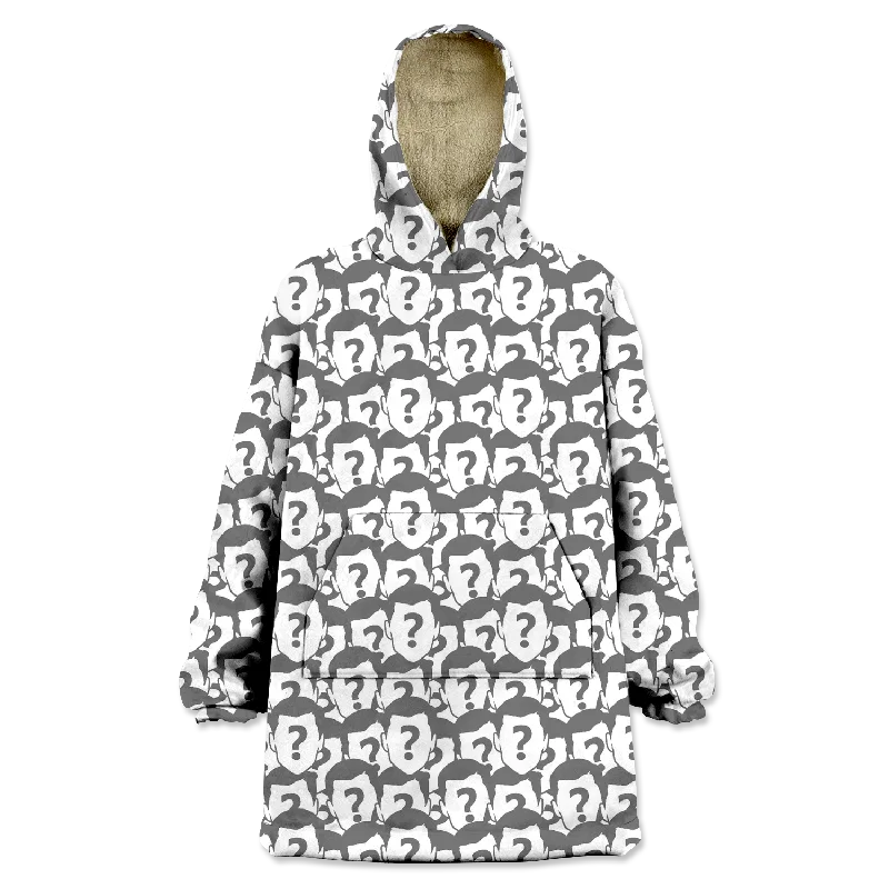 All Over Face Custom Wearable Blanket Hoodie Hoodie with Zipper Placket Modern Functional All Over Face Custom Wearable Blanket Hoodie Hoodie with Zipper Placket Modern Functional
