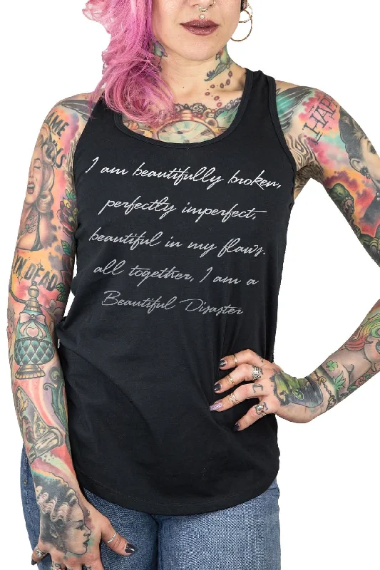 Beautifully Broken Laceback Tank cotton tank top