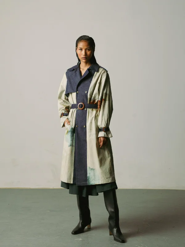 Denim Trench Jacket Jersey Jacket Tulle Jacket Batik Jacket