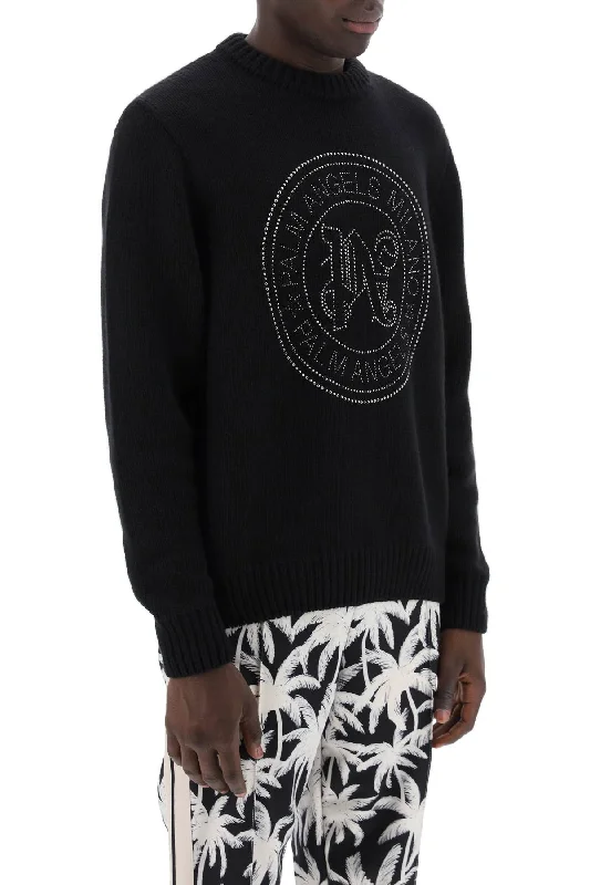 Palm Angels "milan Pullover With Mini Bardot Neck Top