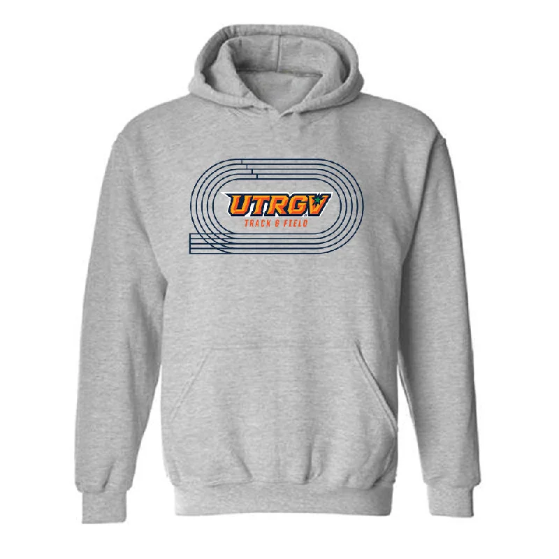 UTRGV - NCAA Women's Track & Field : Symoria Adkins - Sports Shersey Hooded Sweatshirt Hoodie with Slim Fit Tailored Modern