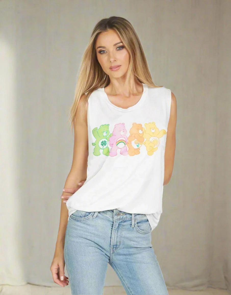 Lauren Moshi Kel X Care Bears Tank Top silver tank top