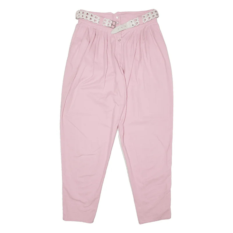 LAVIO Pleated Trousers Pink Regular Tapered Womens W30 L30 Trousers Bestseller Popular LAVIO Pleated Trousers Pink Regular Tapered Womens W30 L30 Trousers Bestseller Popular
