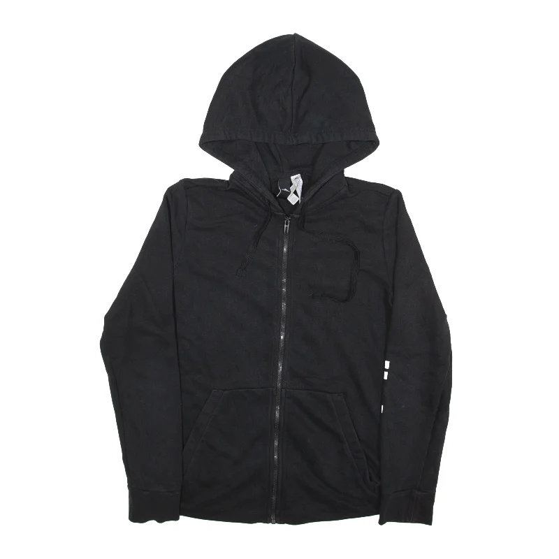 ADIDAS Hoodie Black Pullover Womens L Keyhole Neck Pullover