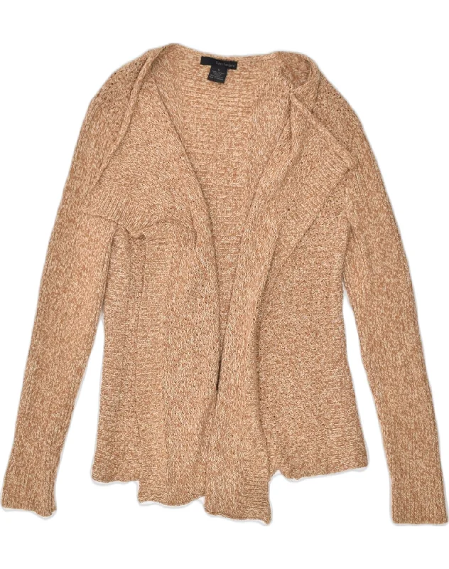 CALVIN KLEIN Womens Cardigan Sweater UK 14 Medium Brown Cotton Cable Knit Ribbed Knit Lace Knit CALVIN KLEIN Womens Cardigan Sweater UK 14 Medium Brown Cotton Cable Knit Ribbed Knit Lace Knit