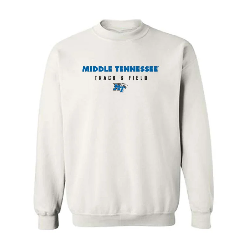 MTSU - NCAA Women's Track & Field : Xarya Udoumana - Classic Shersey Crewneck Sweatshirt Hoodie with Hem Patch Decorative Personalized