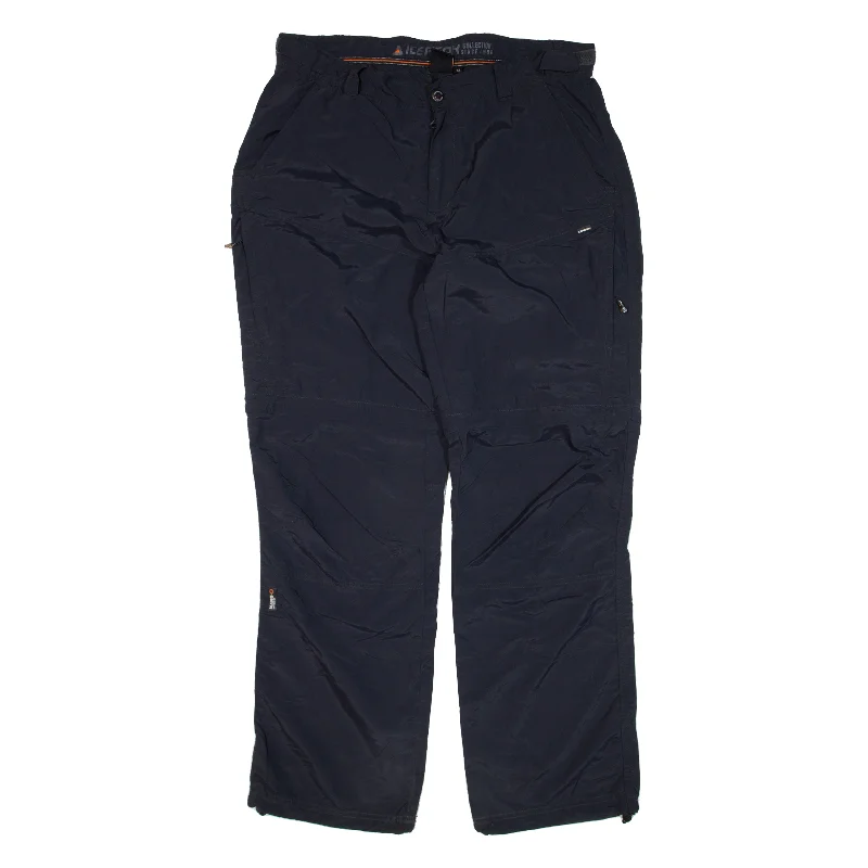 ICEPEAK Zip-off Trousers Blue Relaxed Straight Womens W34 L31 Trousers Evening Elegant ICEPEAK Zip-off Trousers Blue Relaxed Straight Womens W34 L31 Trousers Evening Elegant