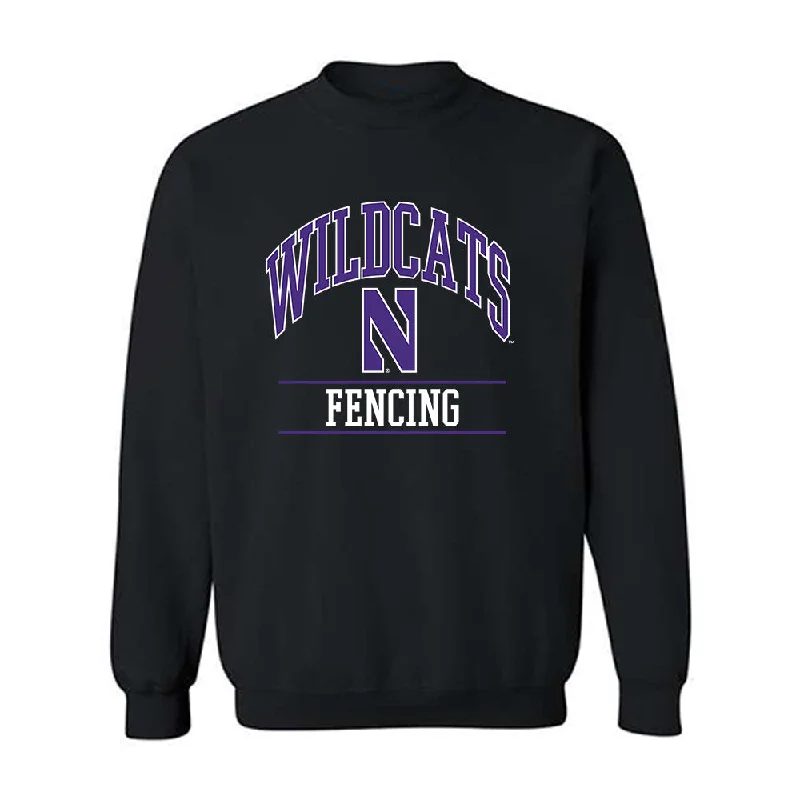 Northwestern - NCAA Women's Fencing : Kailing Sathyanath - Classic Shersey Crewneck Sweatshirt Hoodie with Applique Textured Unique Northwestern - NCAA Women's Fencing : Kailing Sathyanath - Classic Shersey Crewneck Sweatshirt Hoodie with Applique Textured Unique