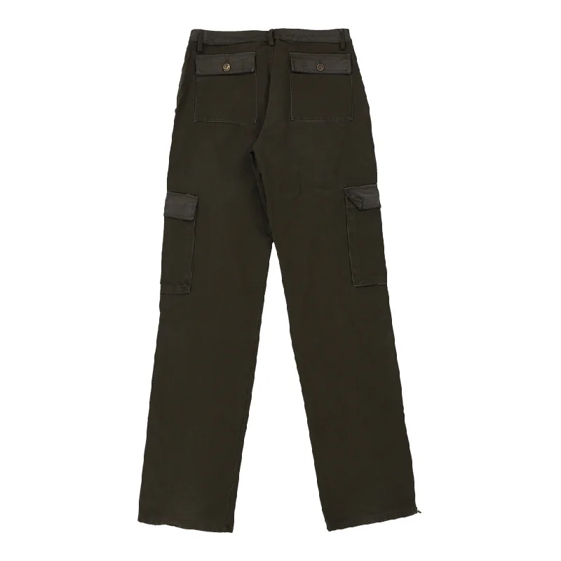 Roberto Cavalli Cargo Cargo Trousers - 34W UK 12 Khaki Cotton Trousers Lace Delicate Roberto Cavalli Cargo Cargo Trousers - 34W UK 12 Khaki Cotton Trousers Lace Delicate