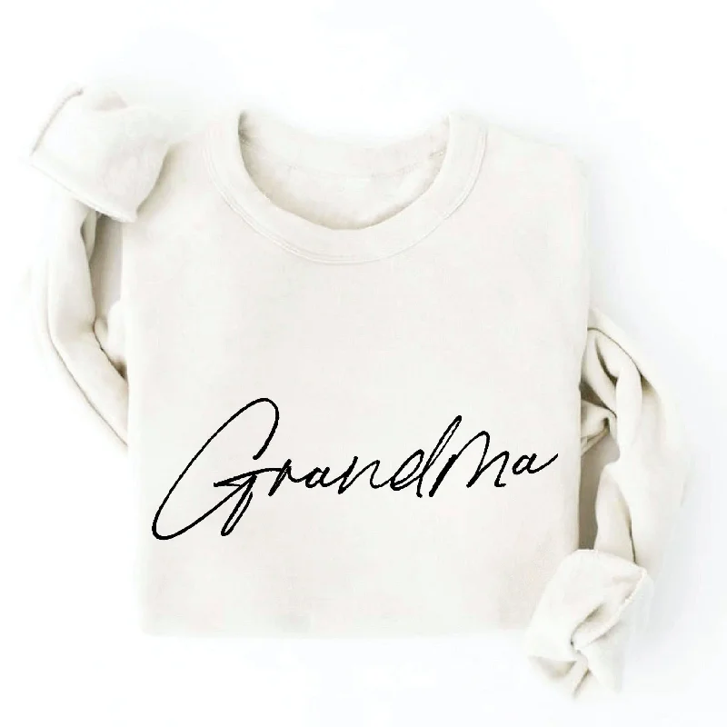 Vintage White Grandma Sweatshirt Hoodie with Belted Waist Structured Tailored