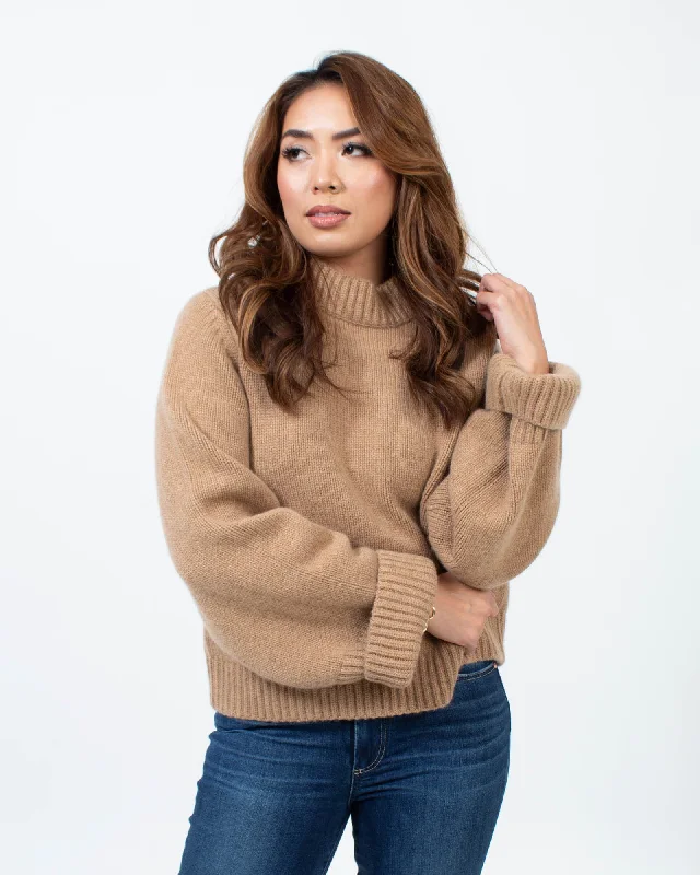 Cashmere Pullover Sweater Boyleg Sleeve Pullover