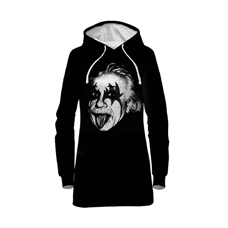 Einstein Kiss Hoodie Dress Hoodie with Pastel Soft Subtle
