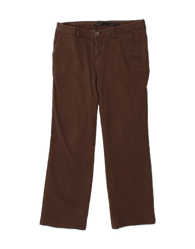 MURPHY & NYE Womens Straight Chino Trousers W30 L29 Brown Cotton Trousers Winter Warm MURPHY & NYE Womens Straight Chino Trousers W30 L29 Brown Cotton Trousers Winter Warm